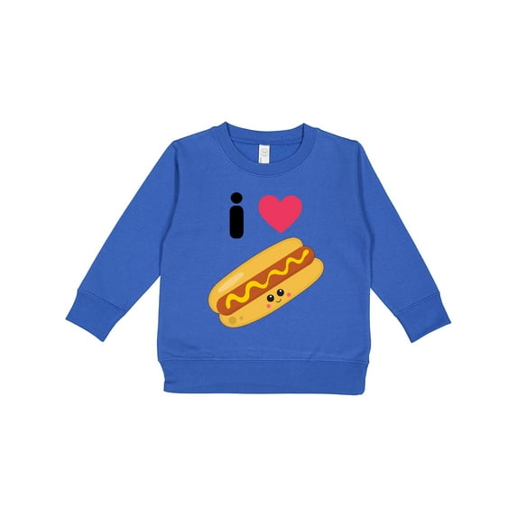 Inktastic I Love Hot Dogs Toddler Sweatshirt