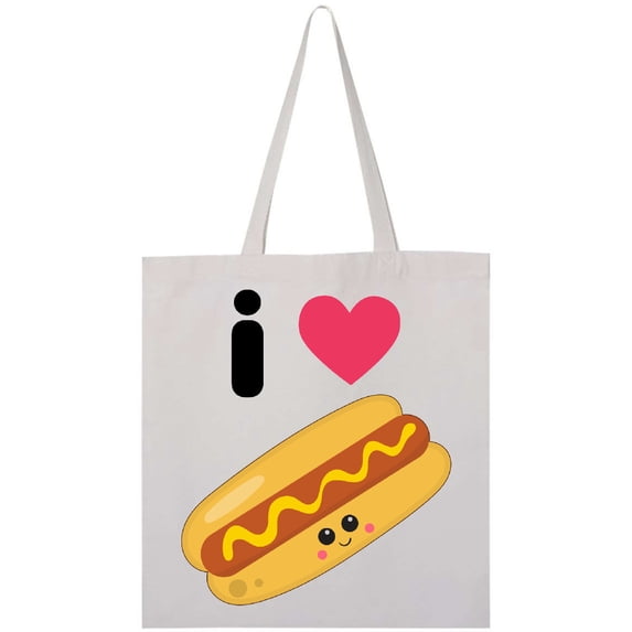 Inktastic I Love Hot Dogs Tote Bag