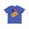thumbnail image 1 of Inktastic I Love Hot Dogs Youth T-Shirt, 1 of 5