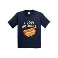 thumbnail image 1 of Inktastic I Love Hotdogs Youth T-Shirt, 1 of 5