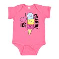 thumbnail image 1 of Inktastic I Love Ice Cream with Cute Ice Cream Cone Boys or Girls Baby Bodysuit, 1 of 5
