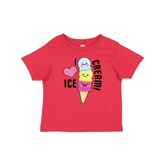 Inktastic I Love Ice Cream with Cute Ice Cream Cone Boys or Girls Baby T-Shirt