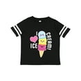 thumbnail image 1 of Inktastic I Love Ice Cream with Cute Ice Cream Cone Boys or Girls Toddler T-Shirt, 1 of 5
