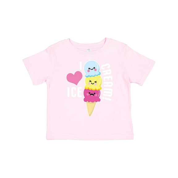 Inktastic I Love Ice Cream with Cute Ice Cream Cone Boys or Girls Toddler T-Shirt