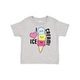 thumbnail image 1 of Inktastic I Love Ice Cream with Cute Ice Cream Cone Boys or Girls Toddler T-Shirt, 1 of 5