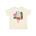 thumbnail image 1 of Inktastic I Love Ice Cream with Cute Ice Cream Cone Boys or Girls Toddler T-Shirt, 1 of 5