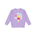 thumbnail image 1 of Inktastic I Love Ice Cream with Cute Ice Cream Cone Toddler Sweatshirt, 1 of 4