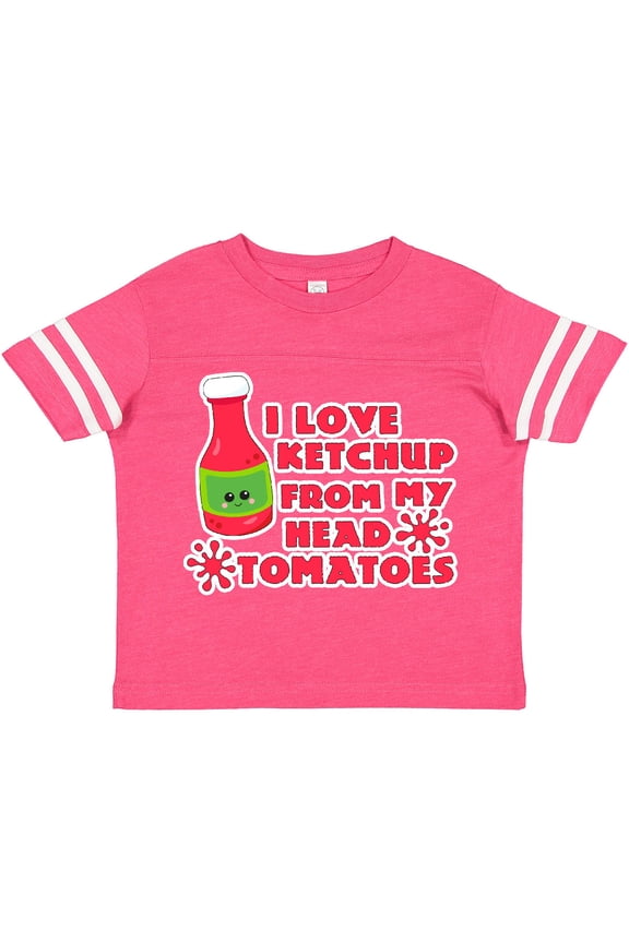 I Love Ketchup from My Head Tomatoes Boys or Girls Toddler T-Shirt