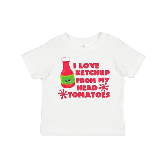Inktastic I Love Ketchup from My Head Tomatoes Boys or Girls Toddler T-Shirt