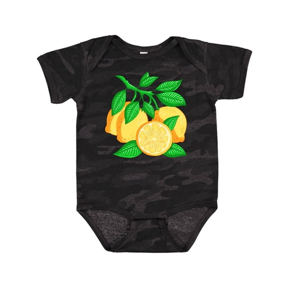 Inktastic I Love Lemons with Lemon Tree Branch Illustration Boys or Girls Baby Bodysuit