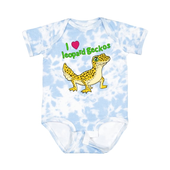 Inktastic I Love Leopard Geckos Boys or Girls Baby Bodysuit