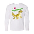 thumbnail image 1 of Inktastic I Love Leopard Geckos Long Sleeve Youth T-Shirt, 1 of 5
