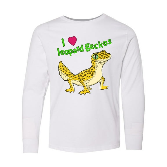 Inktastic I Love Leopard Geckos Long Sleeve Youth T-Shirt