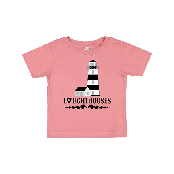 Inktastic I Love Lighthouses Girls Baby T-Shirt
