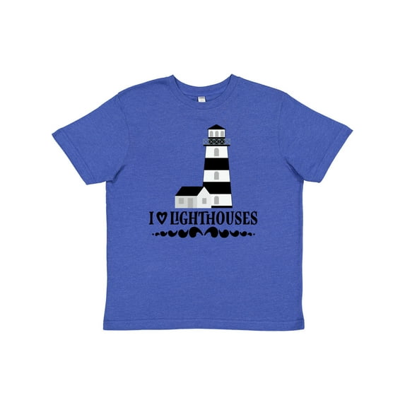 Inktastic I Love Lighthouses Youth T-Shirt