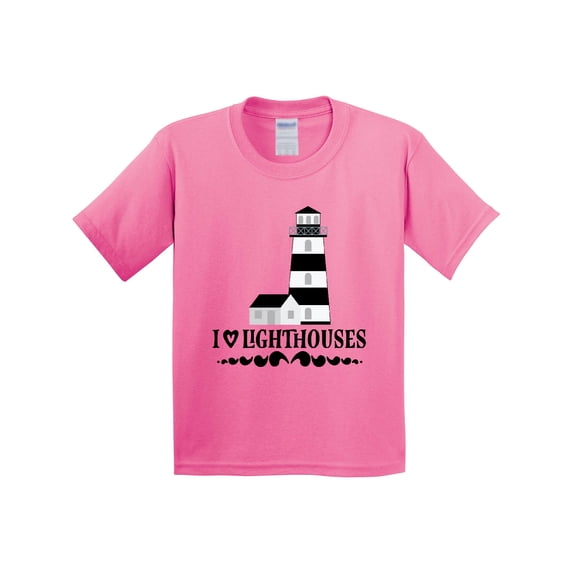 Inktastic I Love Lighthouses Youth T-Shirt