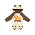 thumbnail image 1 of Inktastic I Love Lions Boys or Girls Long Sleeve Baby Bodysuit, 1 of 5