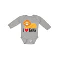 thumbnail image 1 of Inktastic I Love Lions Boys or Girls Long Sleeve Baby Bodysuit, 1 of 5