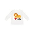 thumbnail image 1 of Inktastic I Love Lions Boys or Girls Long Sleeve Toddler T-Shirt, 1 of 5