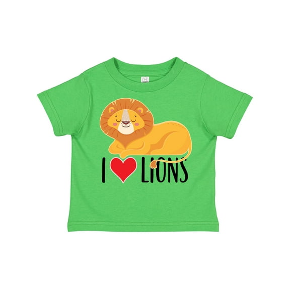 Inktastic I Love Lions Boys or Girls Toddler T-Shirt
