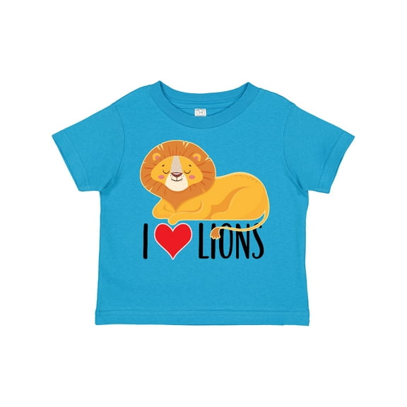 Inktastic I Love Lions Boys or Girls Toddler T-Shirt