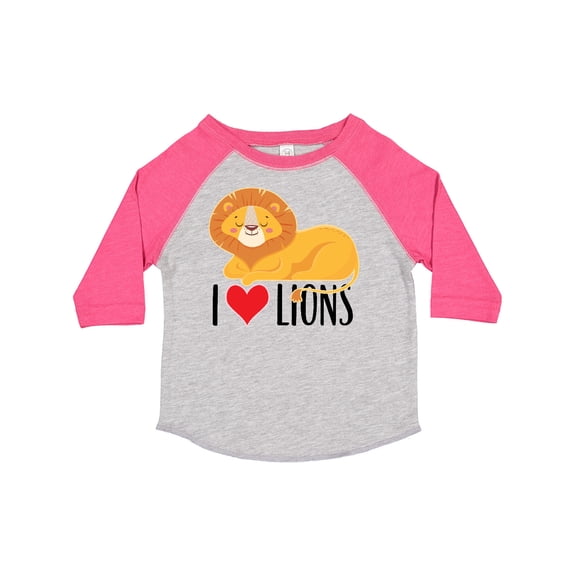 Inktastic I Love Lions Boys or Girls Toddler T-Shirt