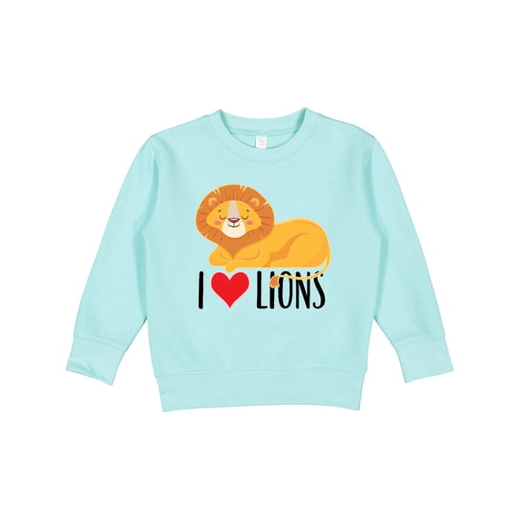 Inktastic I Love Lions Toddler Sweatshirt