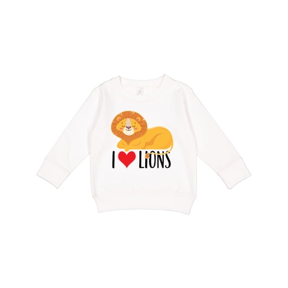 Inktastic I Love Lions Toddler Sweatshirt