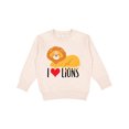 thumbnail image 1 of Inktastic I Love Lions Toddler Sweatshirt, 1 of 4