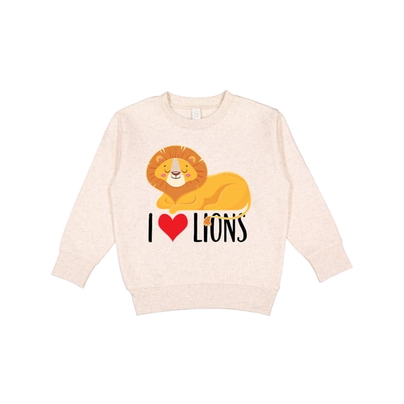 Inktastic I Love Lions Toddler Sweatshirt