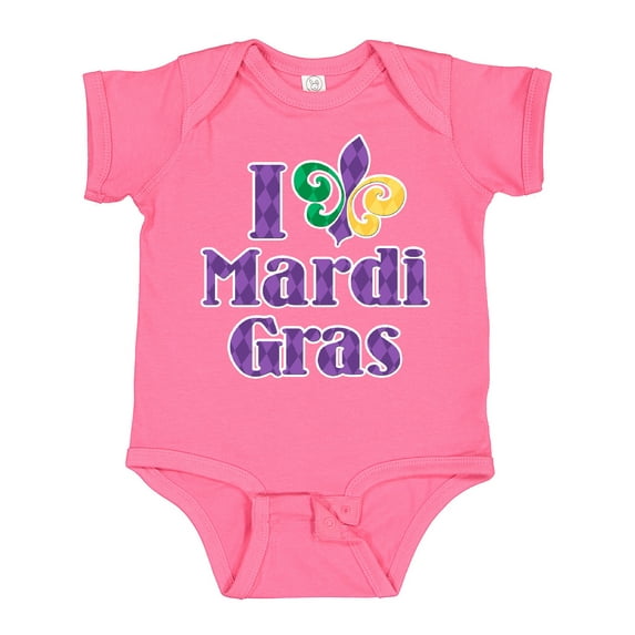 Inktastic I Love Mardi Gras Boys or Girls Baby Bodysuit