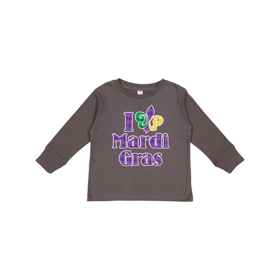 Inktastic I Love Mardi Gras Boys or Girls Long Sleeve Toddler T-Shirt