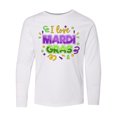 thumbnail image 1 of Inktastic I Love Mardi Gras Confetti Long Sleeve Youth T-Shirt, 1 of 5
