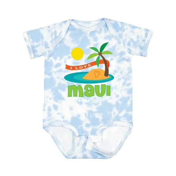 Inktastic I Love Maui Boys or Girls Baby Bodysuit