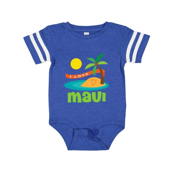Inktastic I Love Maui Boys or Girls Baby Bodysuit