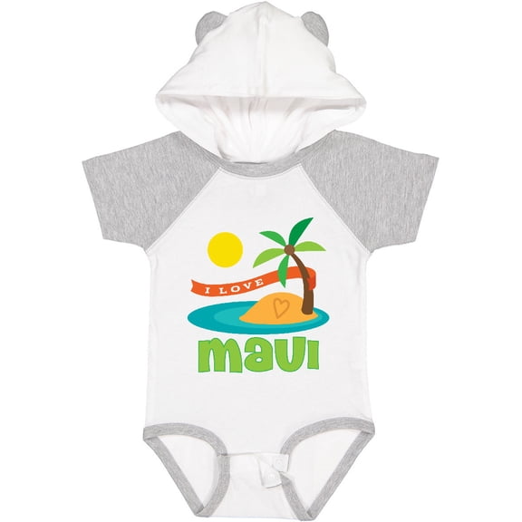 Inktastic I Love Maui Boys or Girls Baby Bodysuit
