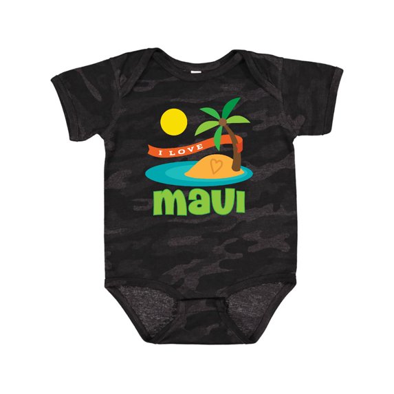 Inktastic I Love Maui Boys or Girls Baby Bodysuit
