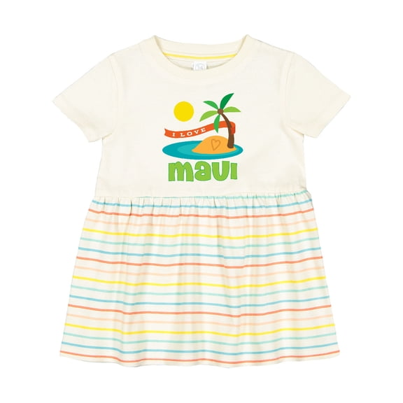 Inktastic I Love Maui Girls Baby Dress