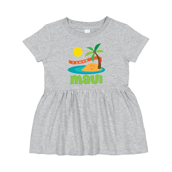 Inktastic I Love Maui Girls Baby Dress