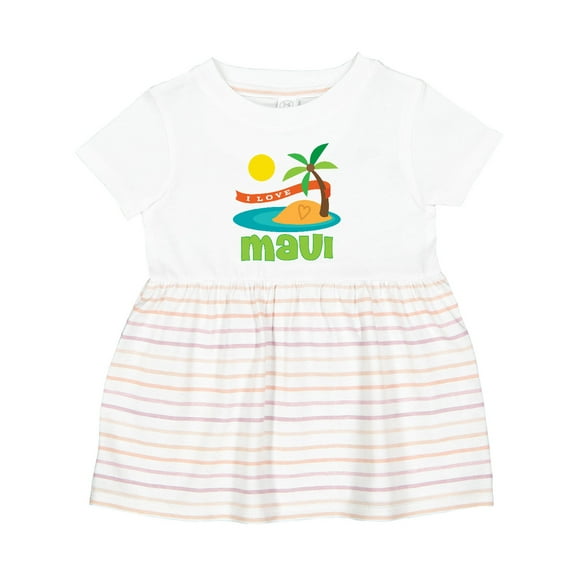Inktastic I Love Maui Girls Baby Dress