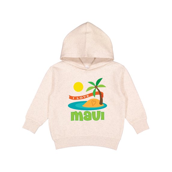 Inktastic I Love Maui Toddler Hoodie