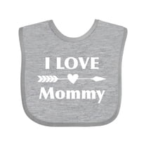 Inktastic I Love Mommy Boys or Girls Baby Bib