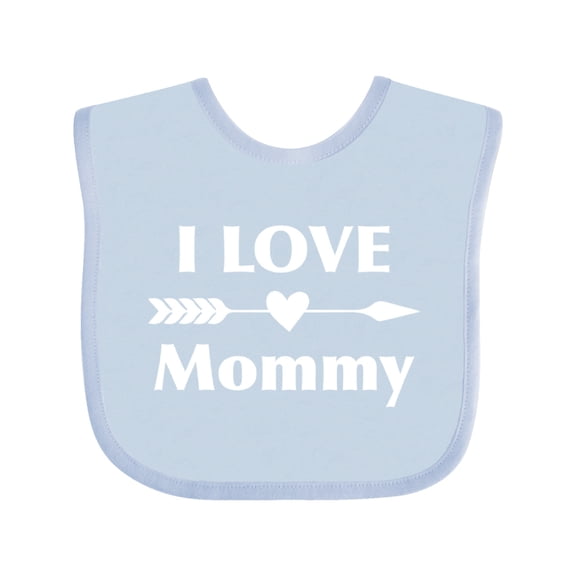 Inktastic I Love Mommy Boys or Girls Baby Bib
