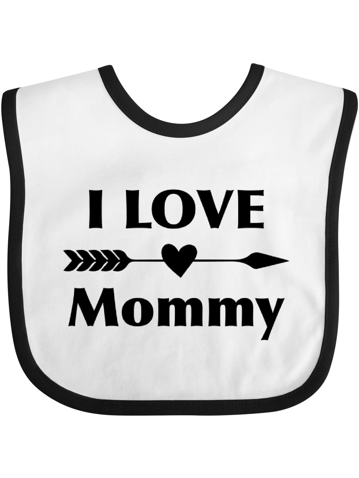 Inktastic I Love Mommy Boys or Girls Baby Bib - Walmart.com