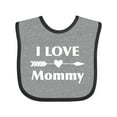 thumbnail image 1 of Inktastic I Love Mommy Boys or Girls Baby Bib, 1 of 4