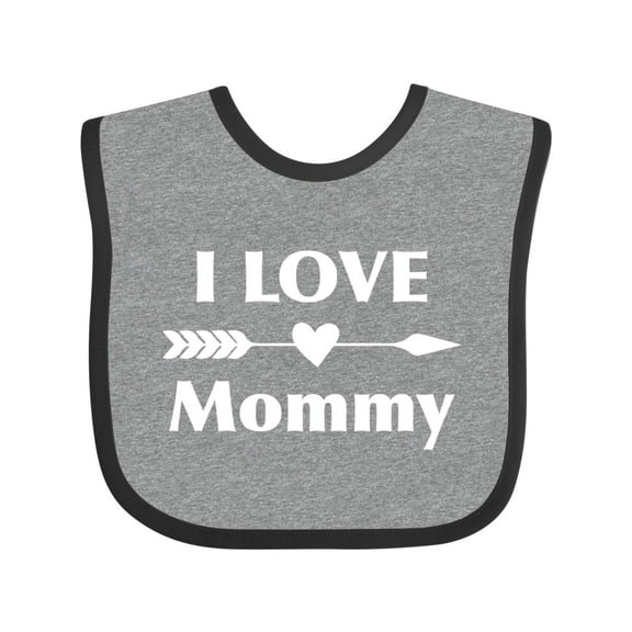 Inktastic I Love Mommy Boys or Girls Baby Bib