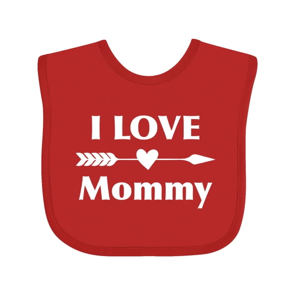 Inktastic I Love Mommy Boys or Girls Baby Bib