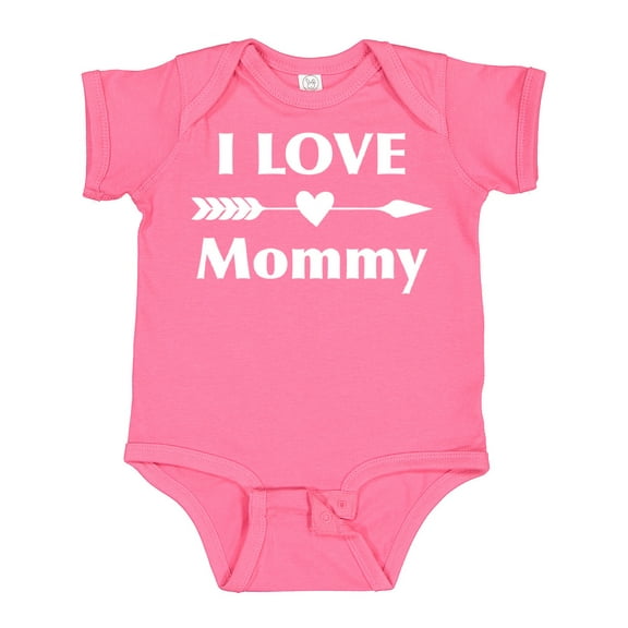 Inktastic I Love Mommy Boys or Girls Baby Bodysuit