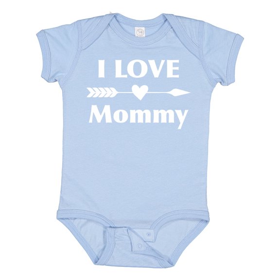Inktastic I Love Mommy Boys or Girls Baby Bodysuit