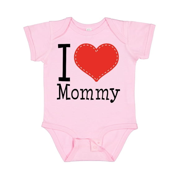 Inktastic I Love Mommy Heart Boys or Girls Baby Bodysuit